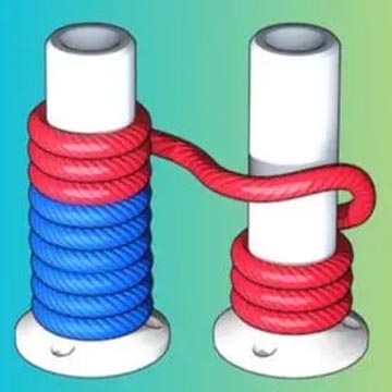 Rope Color Sort 3D game